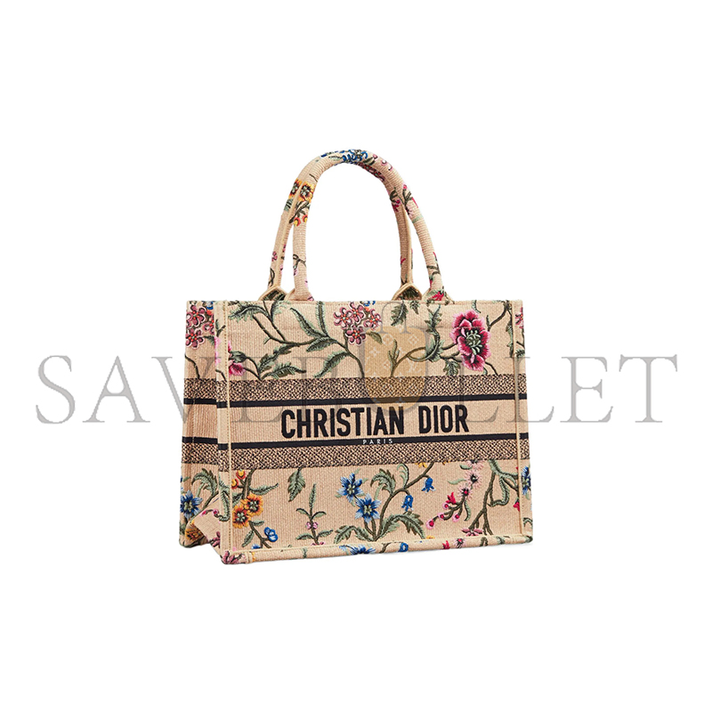DIOR PETITES FLEURS MEDIUM BOOK TOTE M1296ZEBB-M925 (36*27.5*16.5cm)